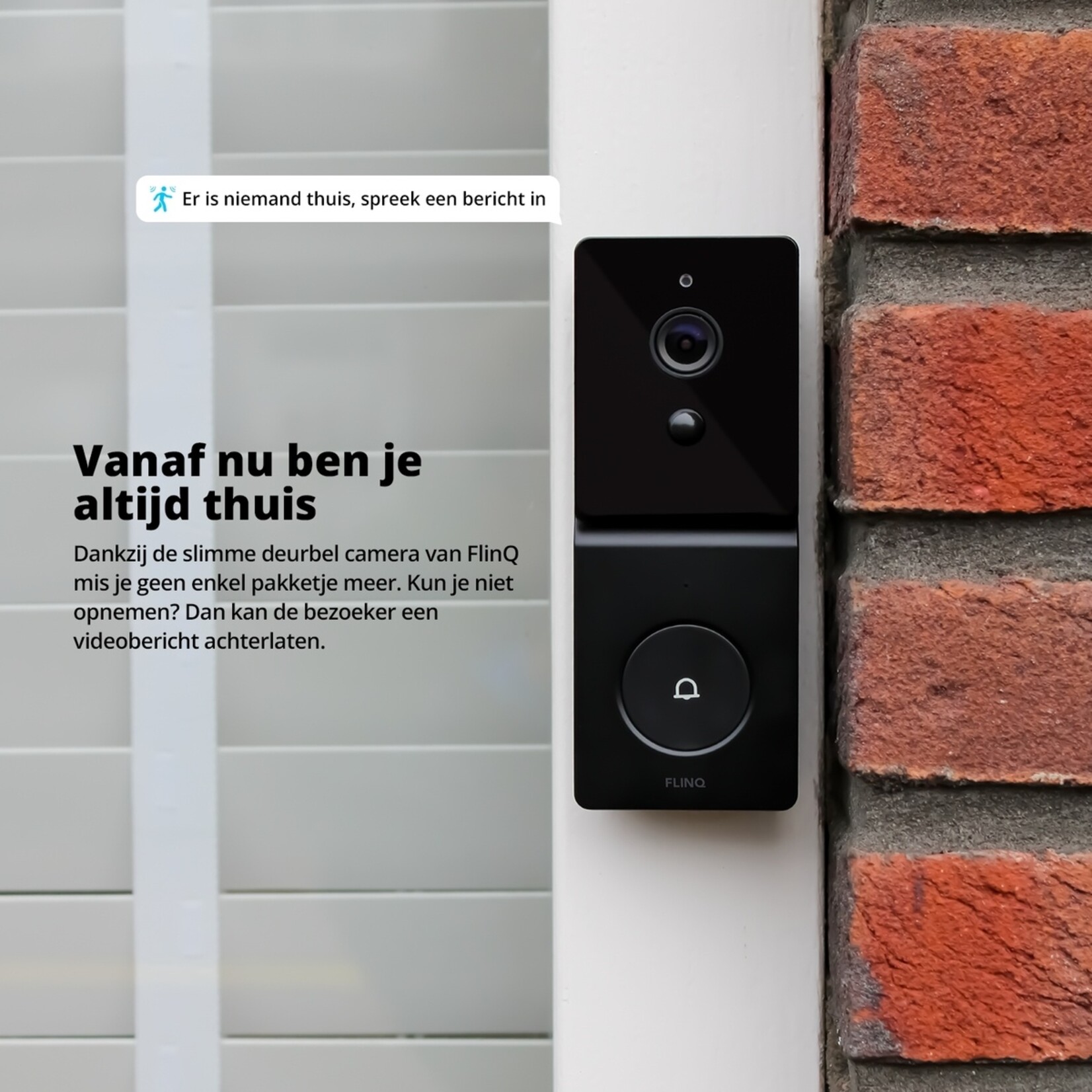 FlinQ FlinQ Smart Video Deurbel - Makkelijk te bedienen via de gratis FlinQ App