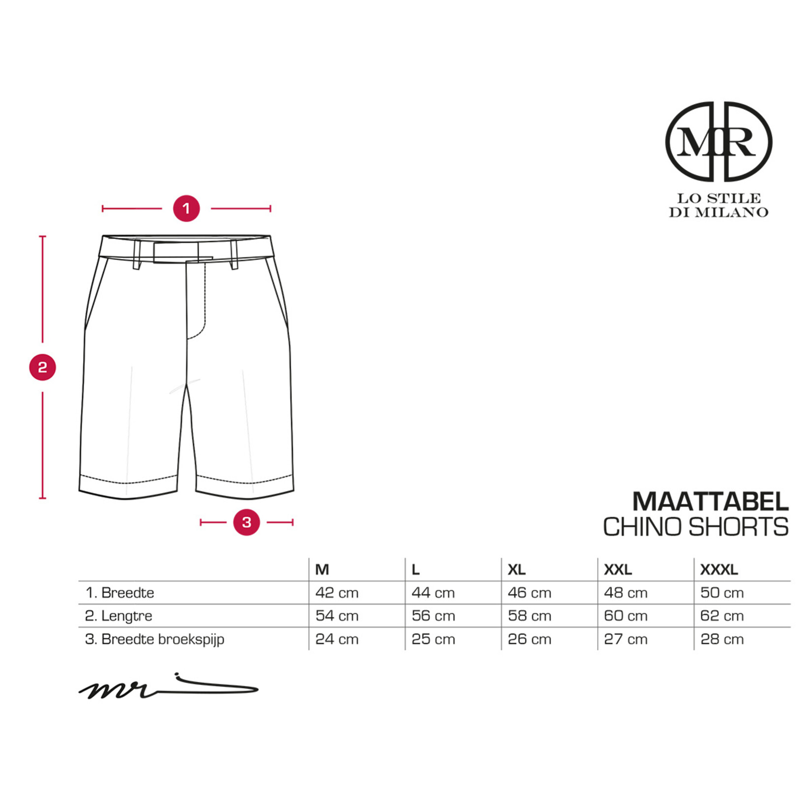 Mario Russo Mario Russo Chino Shorts voor Heren - Korte Broeken
