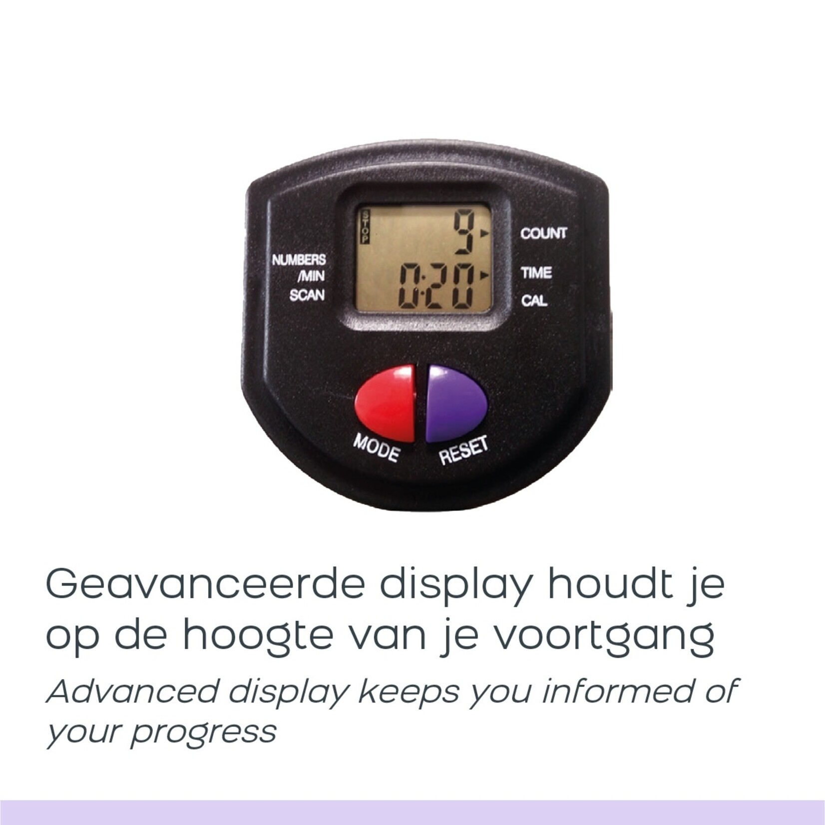 Orange Planet Orange Gym Roeitrainer met 12 Weerstandsniveaus en Display - Inklapbaar