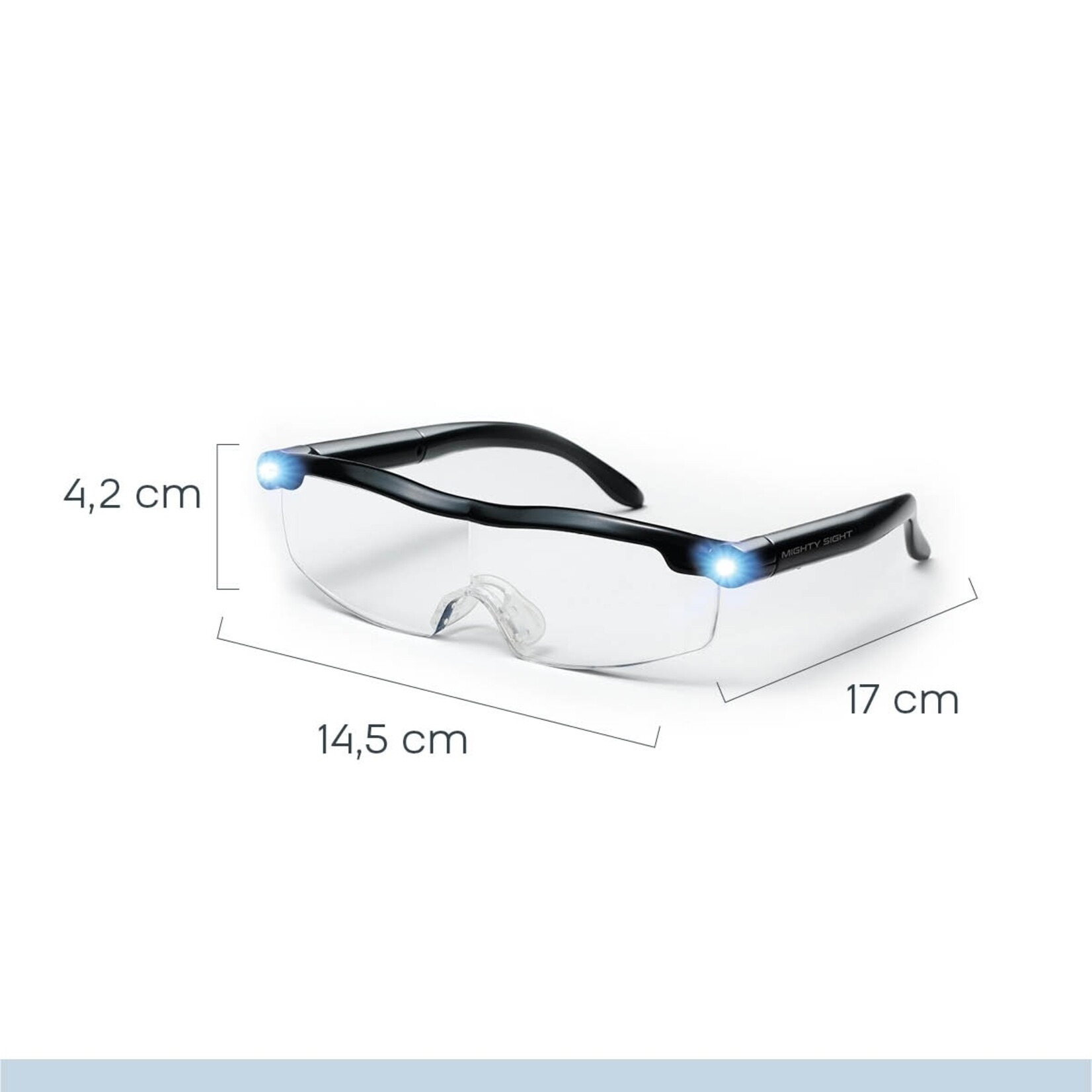 Mighty Sight Mighty Sight Glasses Vergrootglas Bril met LED-licht - Vergroot tot 160%