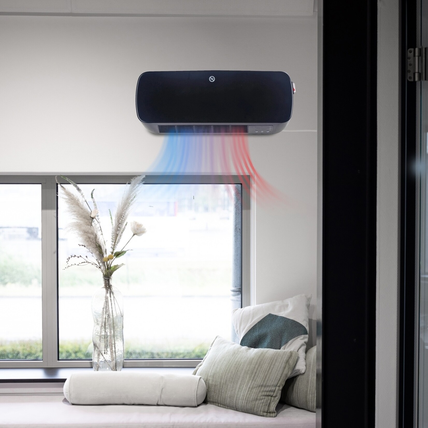 QLT No Less QLT 2-in-1 Wandkachel - Elektrische en Keramische Verwarming