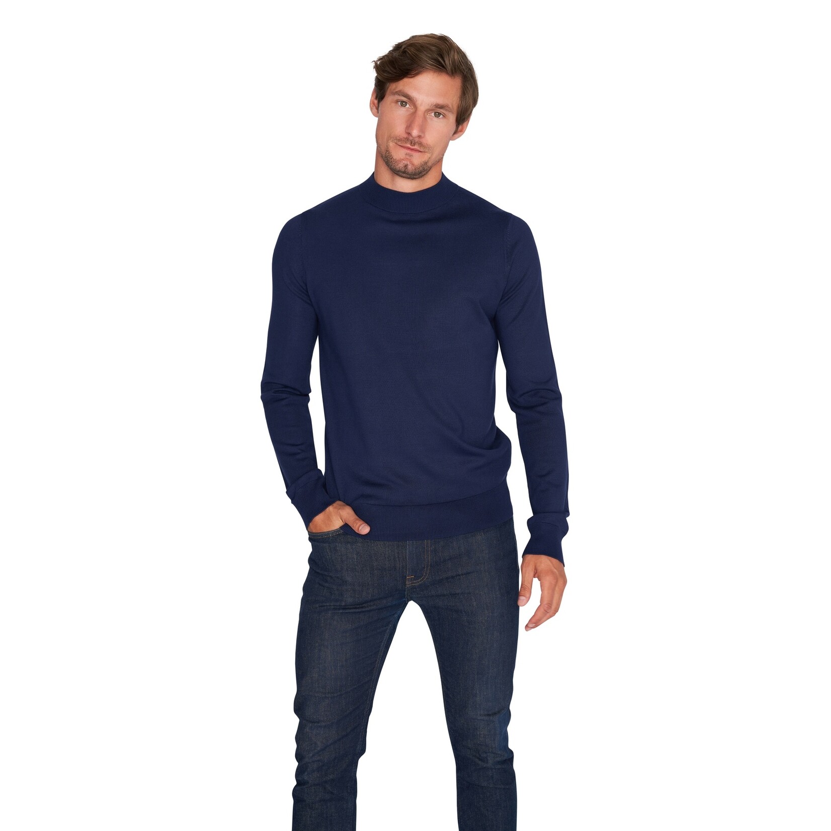 Mario Russo Mario Russo Turtle Neck Coltrui met Stretch