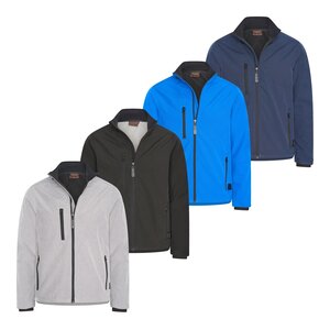 Cappuccino Cappuccino Genova Softshell Jacket Herenjas met Ritszakken