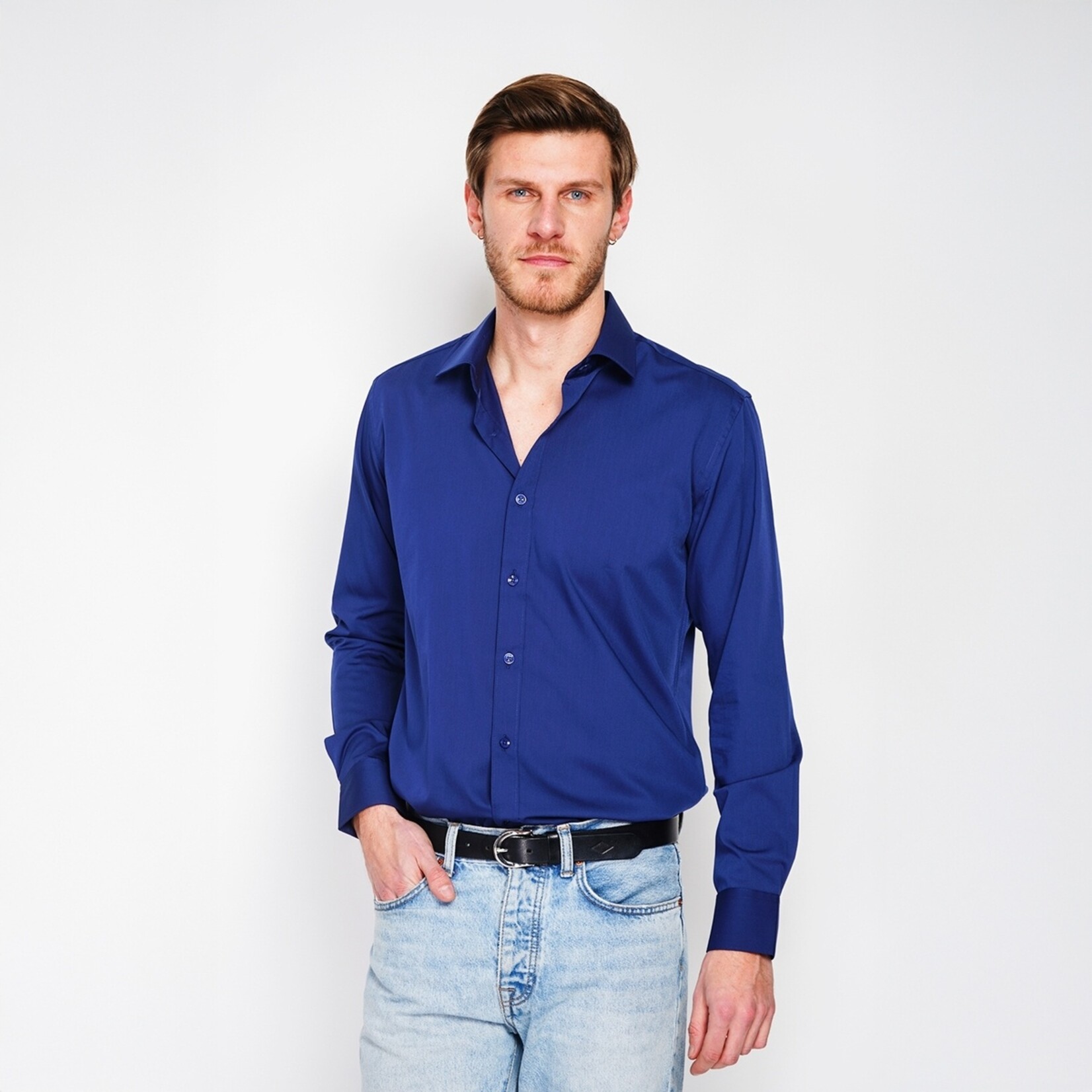 William de Faye William de Faye Blouse voor Heren - Klassieke Kraag - Tweeknoops Manchetten