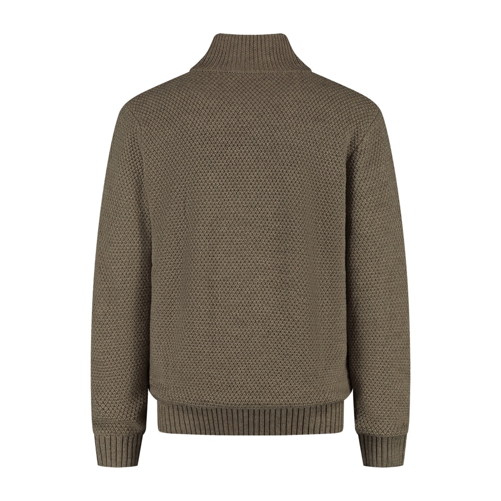 MGO Leisure Wear MGO Acton Vest voor Heren - Grof Gebreid met Rits en Knopen