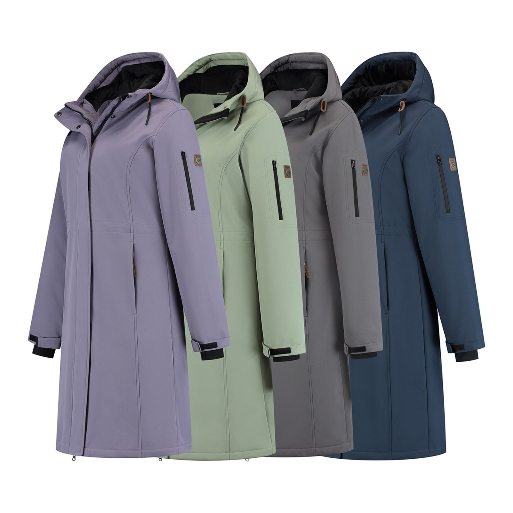 Travelin' Travelin’ Uvana Halflange Softshell Winterjas voor Dames - Waterdicht