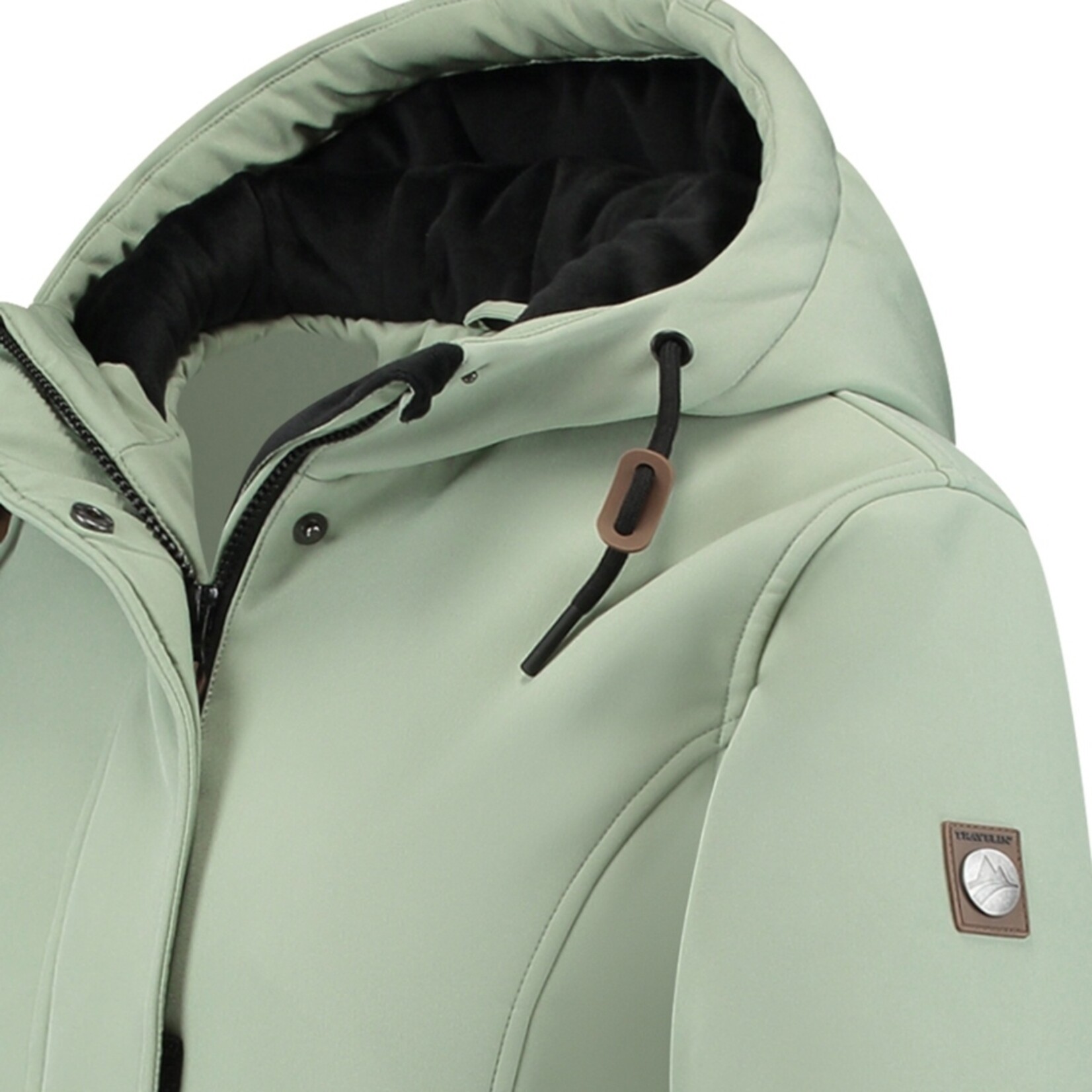 Travelin' Travelin’ Enrike Halflange Softshell Winterjas voor Dames - Waterdicht
