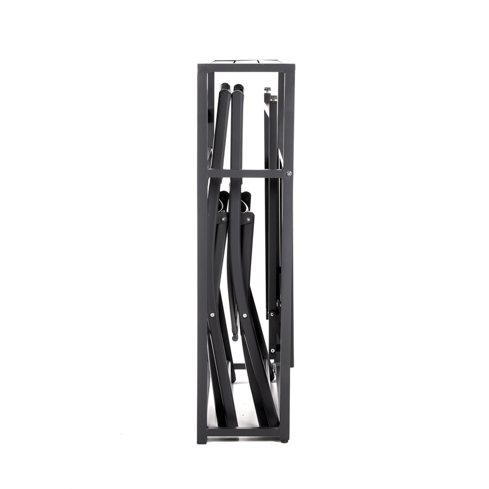 QLT No Less QLT 3-Delige Bistroset Opvouwbaar – Stalen Terras- en Balkonset 2 Personen