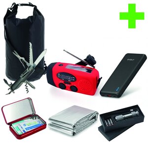 Merkloos Essentieel Noodpakket – Altijd Voorbereid bij Stroomuitval & Noodsituaties