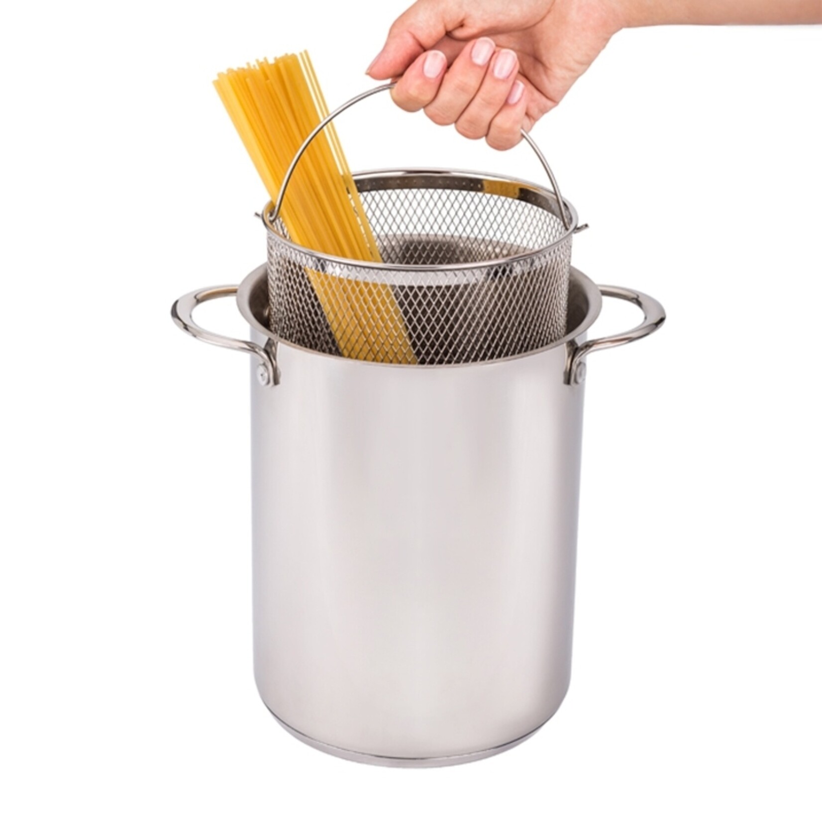 Smile MPM MGK‑09 Aspergepan 4,2L met RVS Inzet en Glasdeksel - Inductie