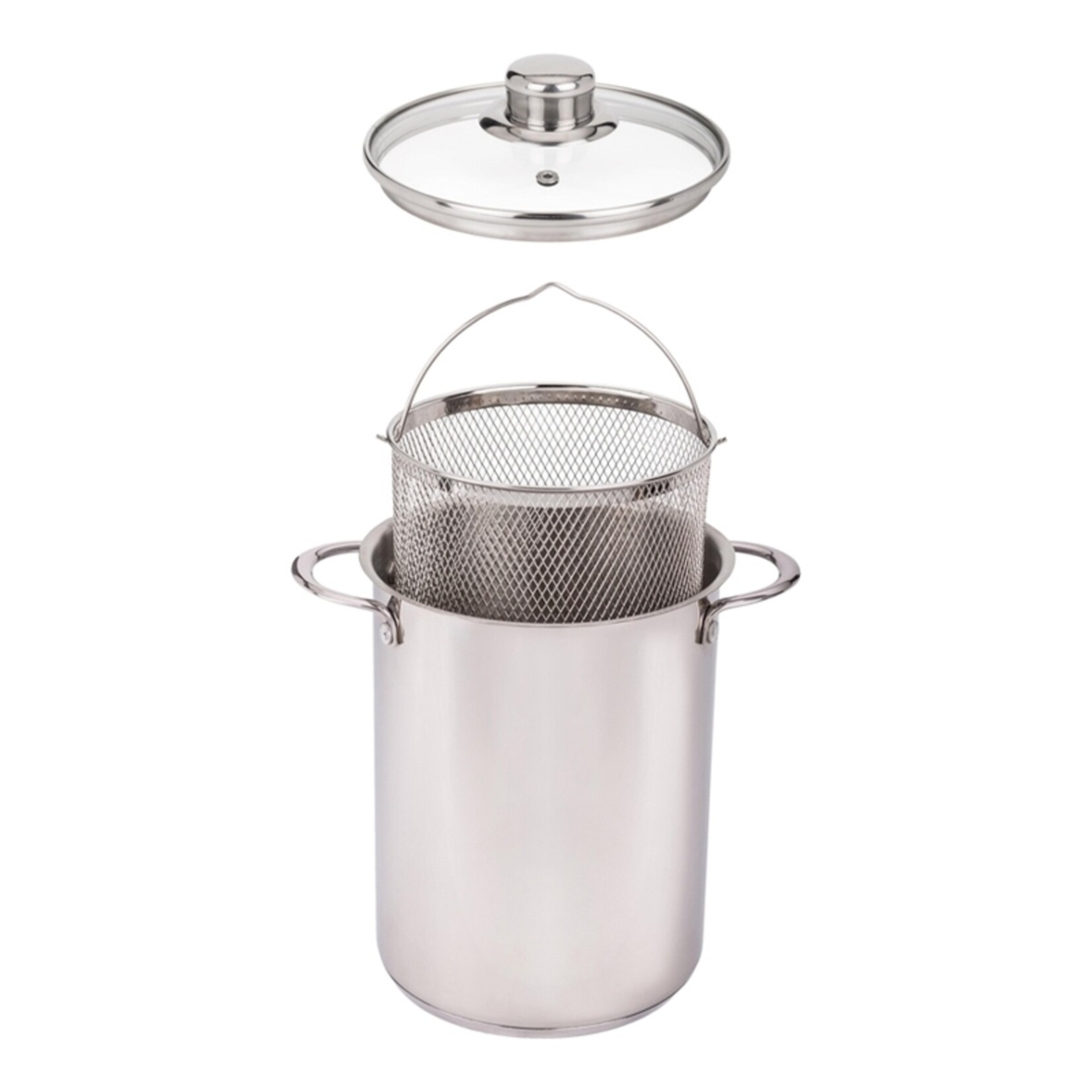 Smile MPM MGK‑09 Aspergepan 4,2L met RVS Inzet en Glasdeksel - Inductie