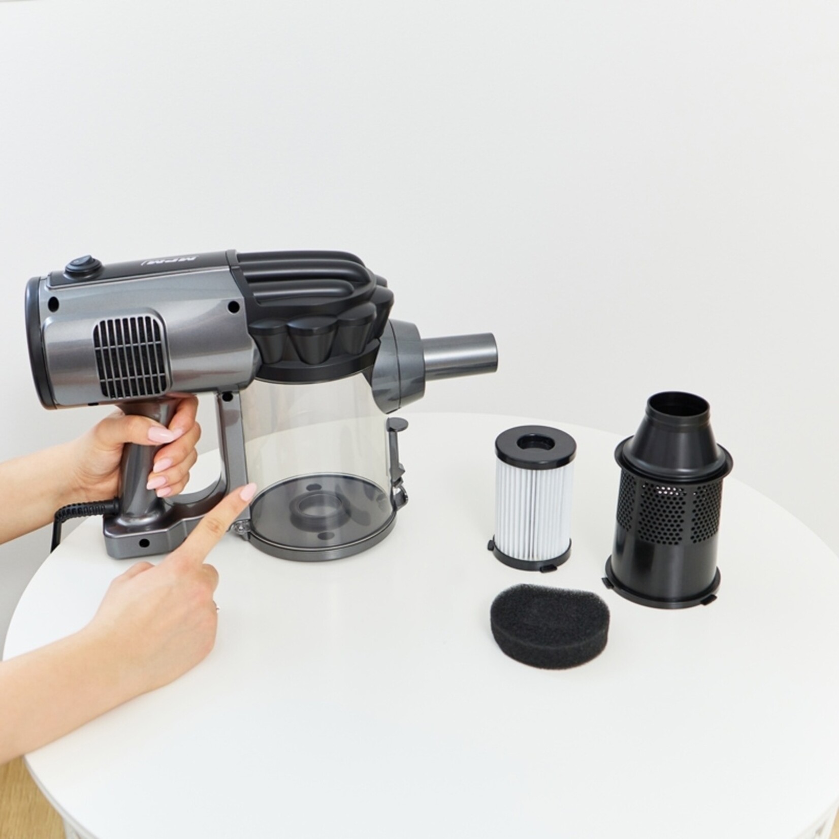 MPM MPM MOD‑39 Steelstofzuiger 2‑in‑1 Zakloos met HEPA‑filter - 600W