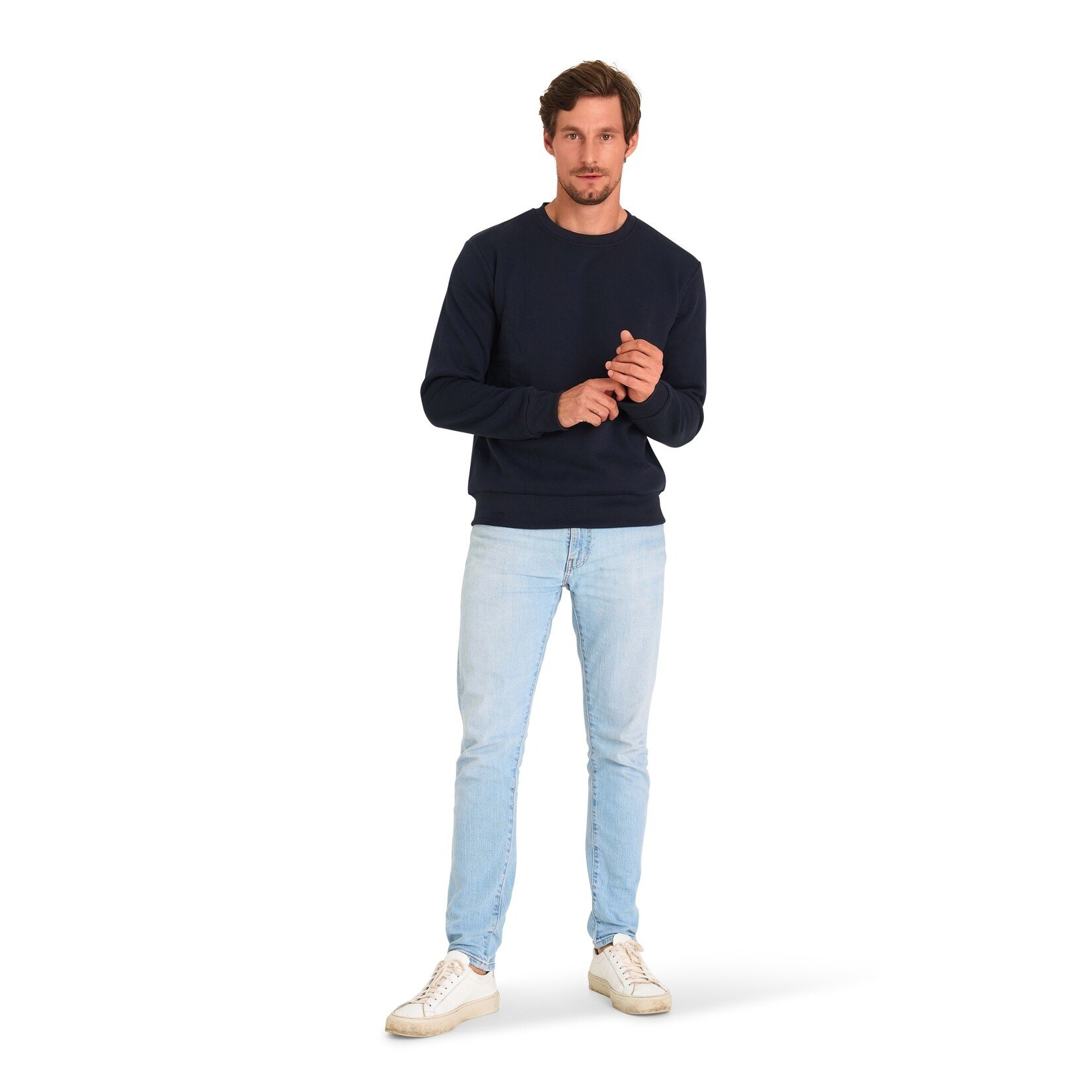 Mario Russo Mario Russo Basic Sweater voor Heren - Moderne Italiaanse Trui