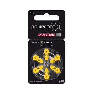 Power One Power One Hoortoestelbatterijen Kwikvrij - Gehoorbatterijen - 60 Stuks