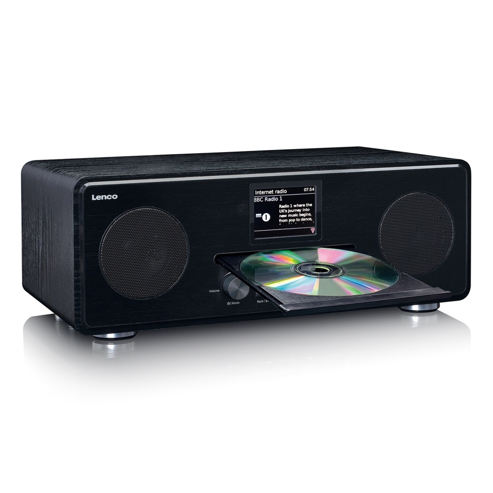Lenco Lenco DIR-261BK DAB+/FM Radio - Internetradio met CD-speler en Bluetooth
