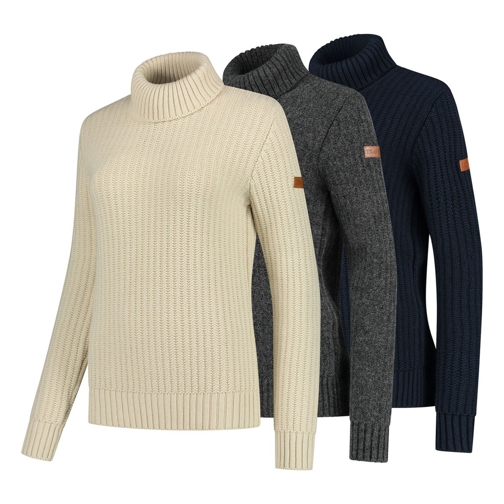 Travelin' Travelin’ Boda Gebreide Coltrui voor Dames - Acryl/Wol Mix