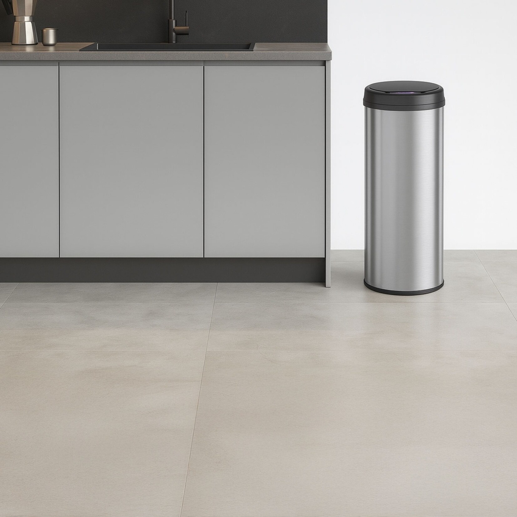 FlinQ FlinQ Peak Prullenbak met Bewegingssensor en Antislip - 50 Liter