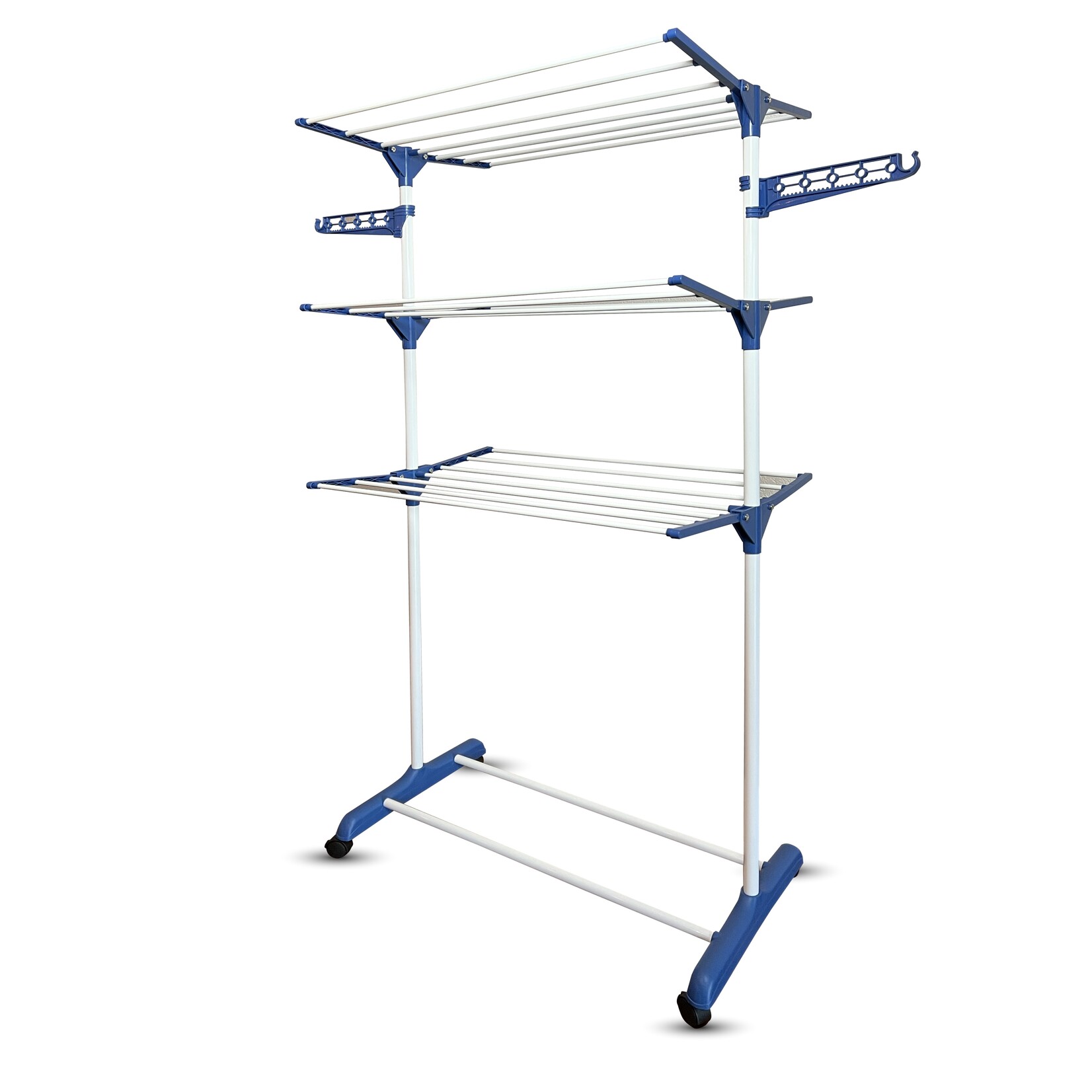 Shine for your daily cleaning Shine Inklapbaar Droogrek / Droogtoren op Wielen – Wasrek met 18 Stangen