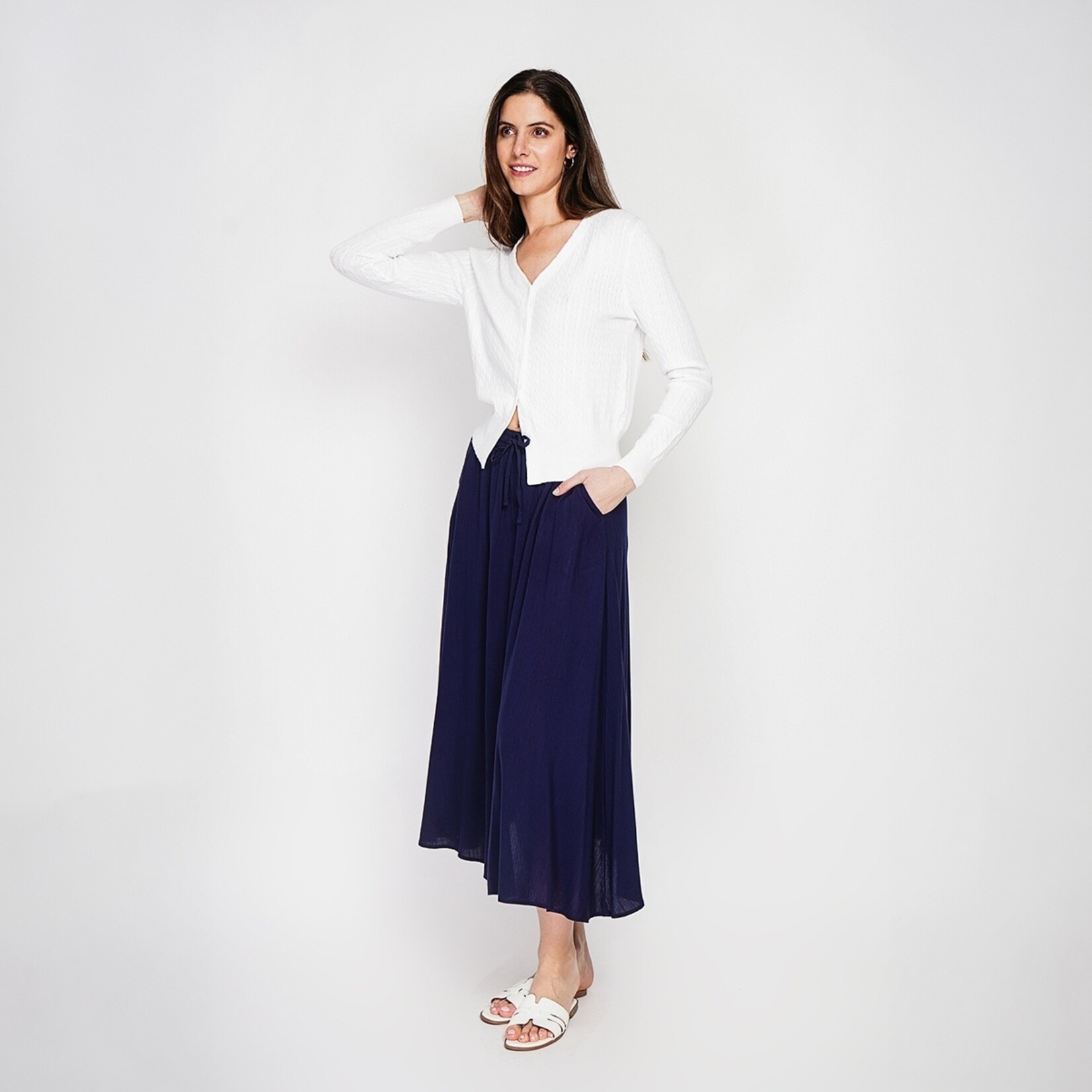 Le Jardin du Lin Le Jardin Du Lin Linnen Dames Vest met V-hals