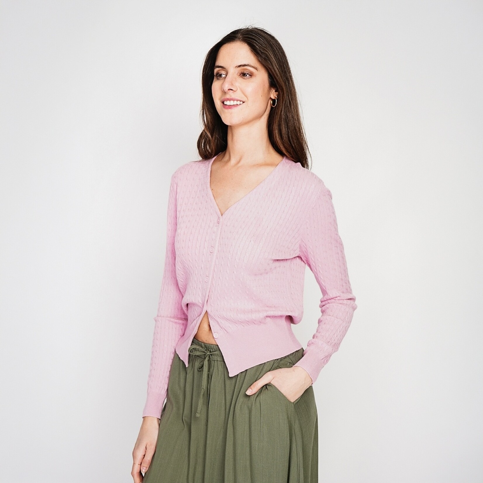 Le Jardin du Lin Le Jardin Du Lin Linnen Dames Vest met V-hals