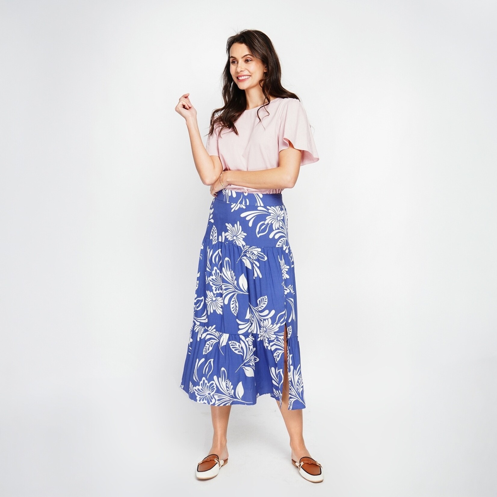 Le Jardin du Lin Le Jardin du Lin Linnen Katoenen Dames Top met Ronde Hals