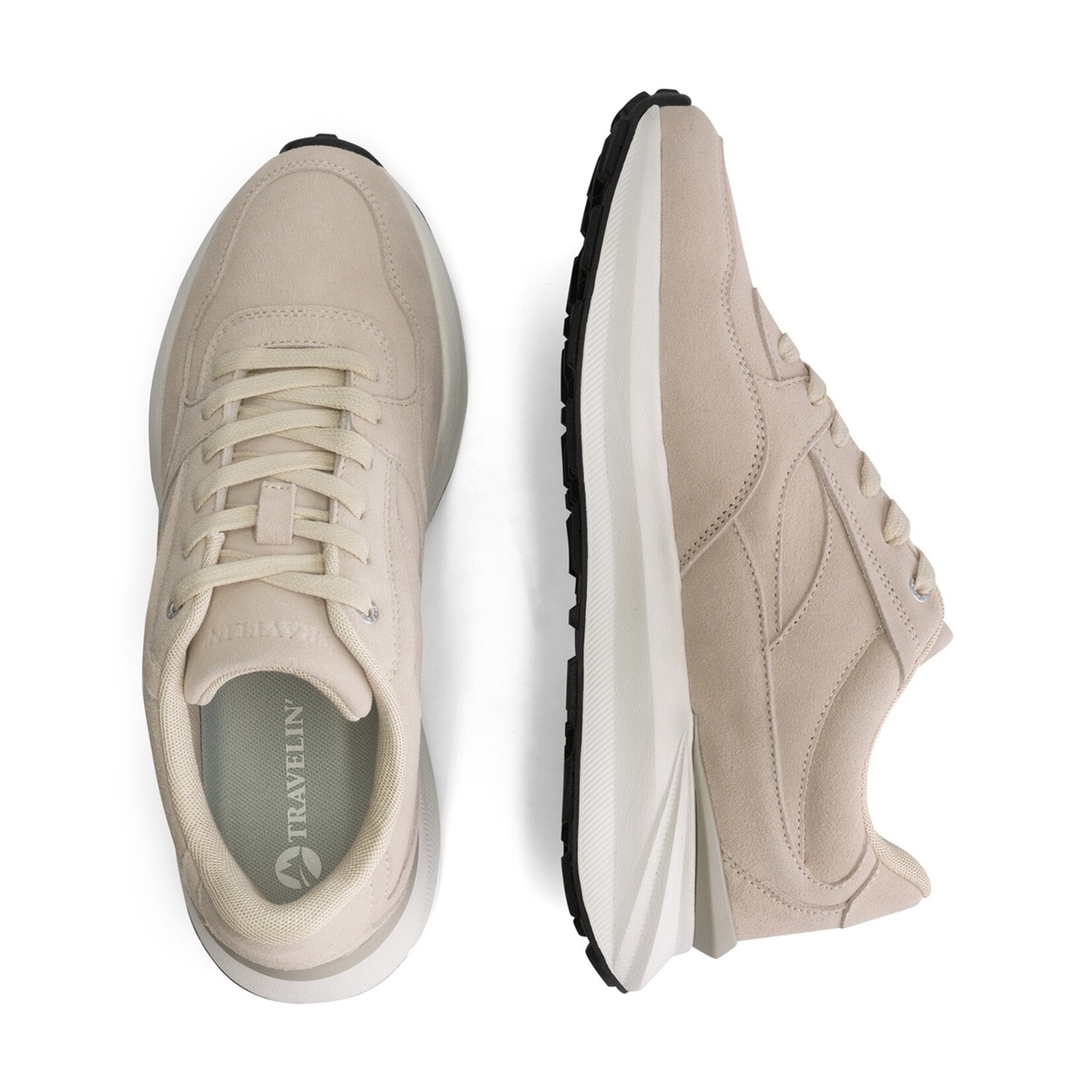 Travelin' Travelin’ Ramsgate Heren Wandelsneakers van Suède met Grip