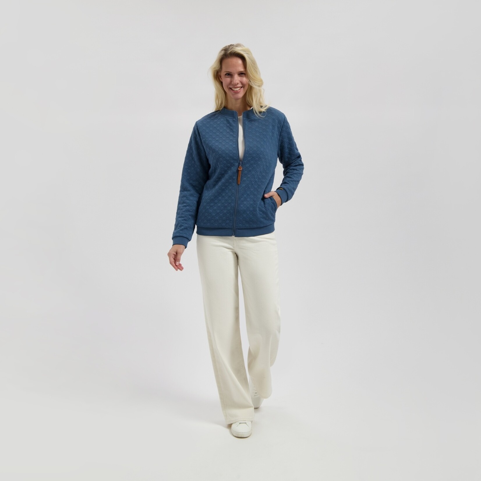 MGO Leisure Wear MGO Francis Cardigan voor Dames - Vest met 2-Laags Fleece
