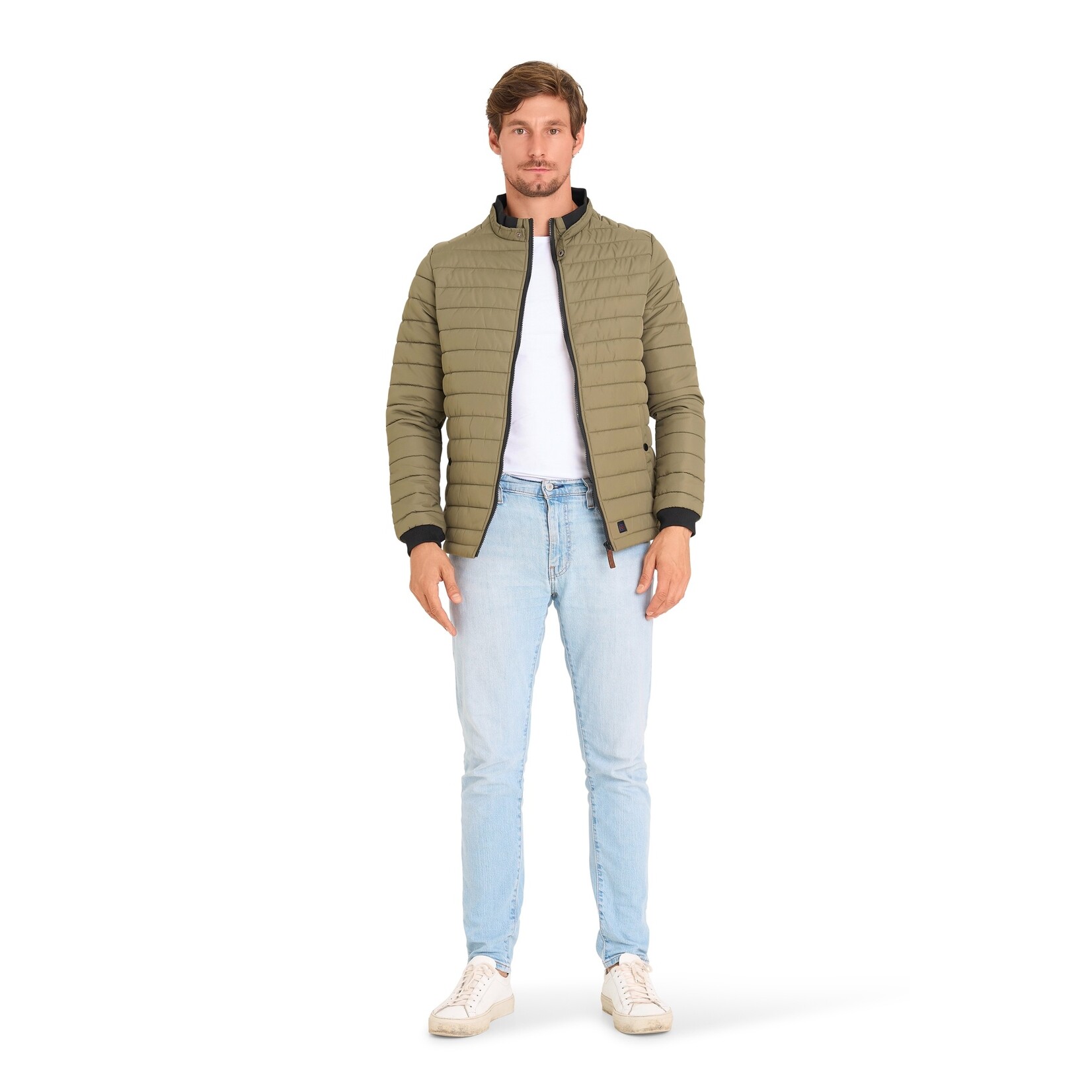 Mario Russo Mario Russo Wave Jacket Gewatteerde Jas - Tussenjas