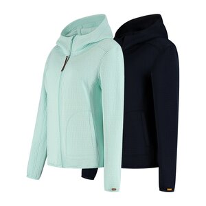 MGO Leisure Wear MGO Bella Cardigan Dames Vest met Capuchon en Fleece