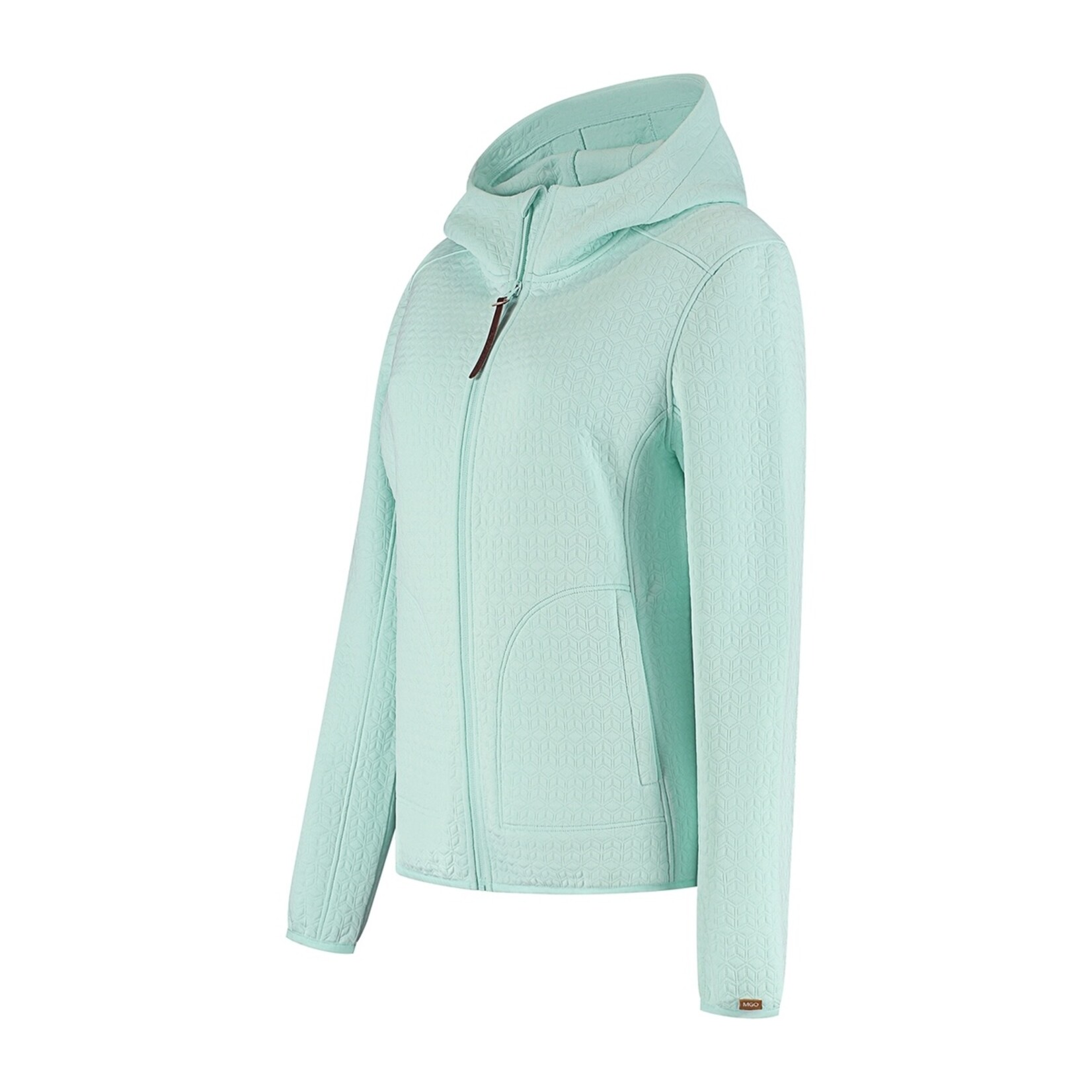 MGO Leisure Wear MGO Bella Cardigan Dames Vest met Capuchon en Fleece