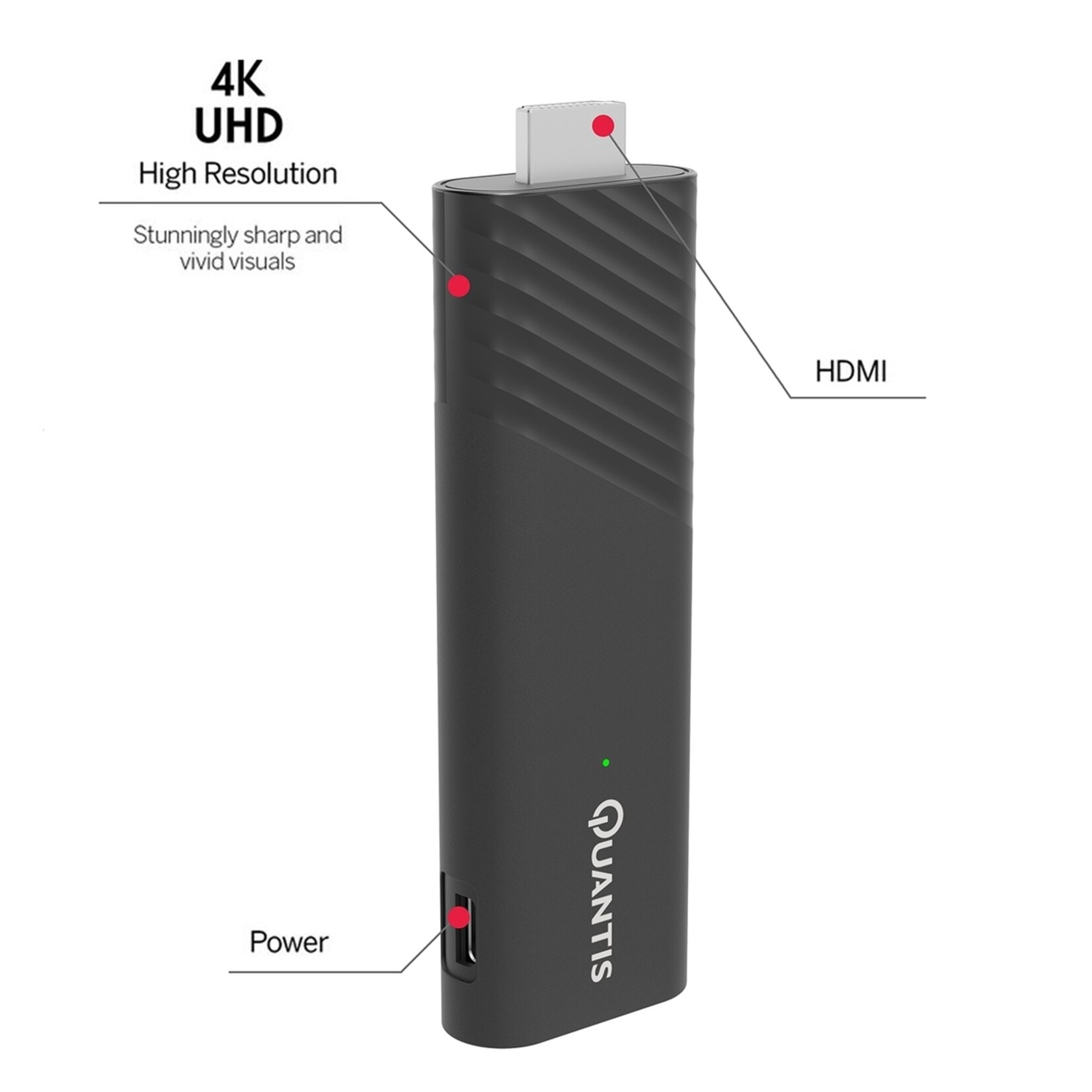 Quantis Quantis QE600 Streaming Stick met Google TV en 4K