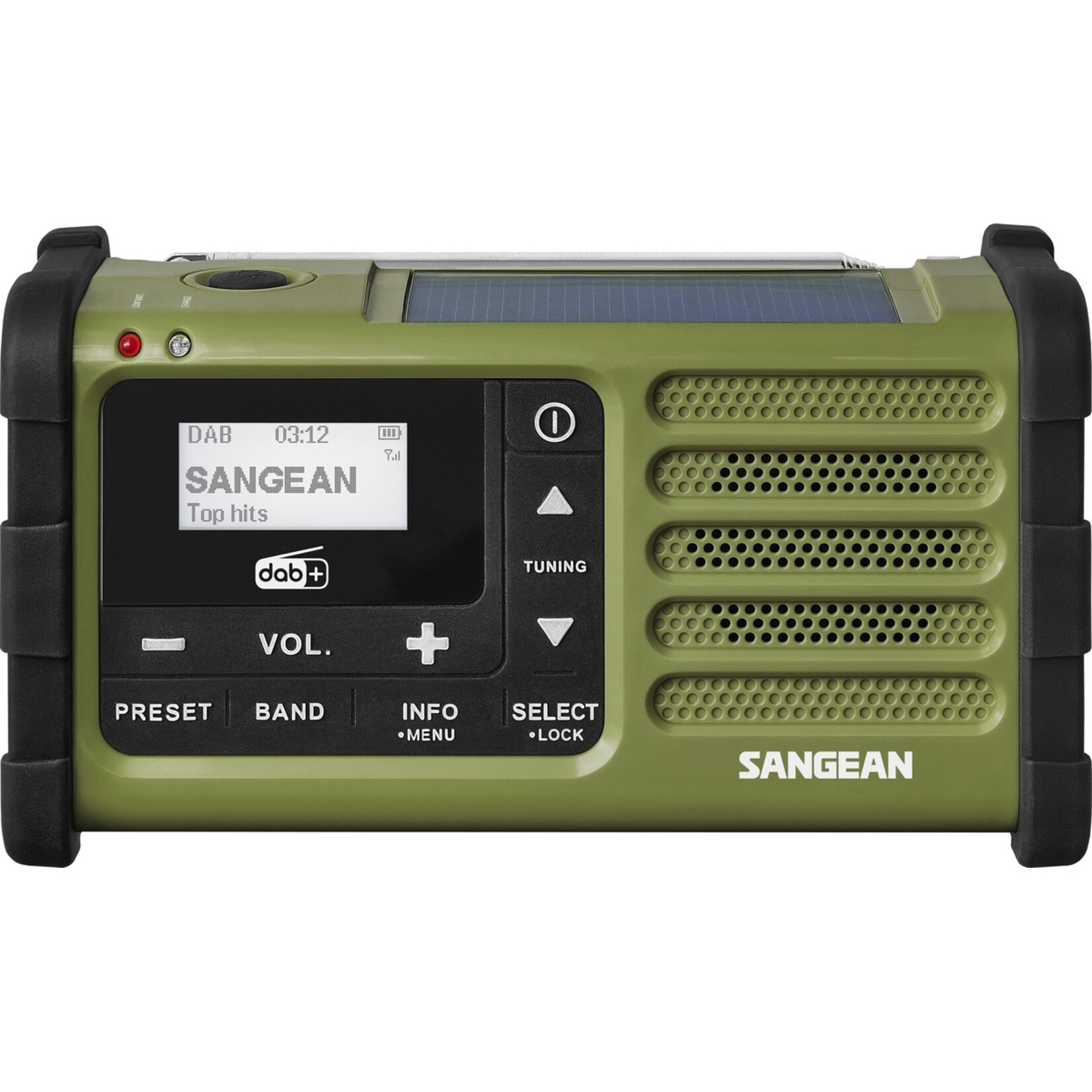 Sangean SANGEAN Survivor SDR-800DAB Noodradio met DAB+/FM - Oplaadbare Batterij