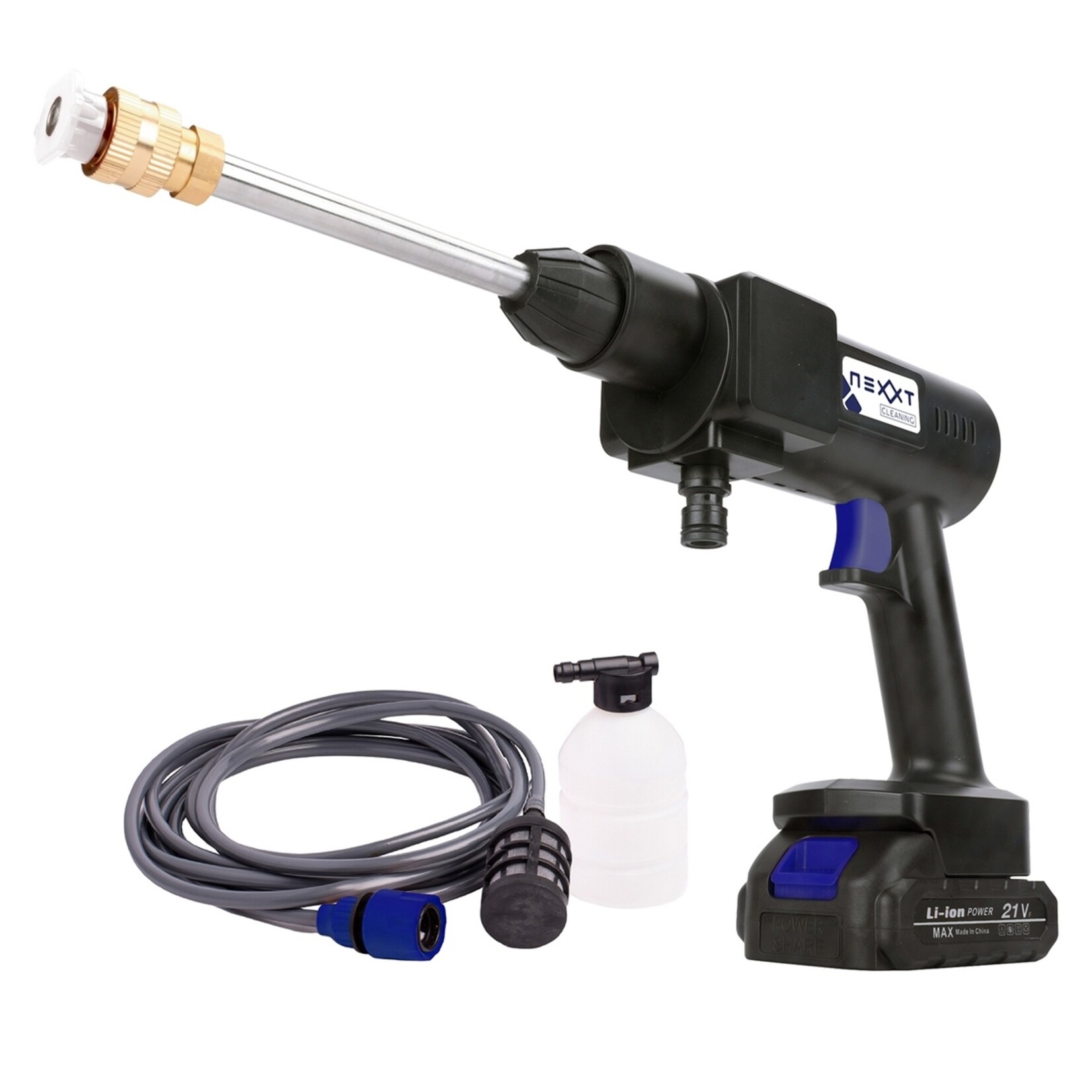 Nexxt Nexxt Draadloze Hogedrukreiniger met Accu en Accessoires - 40 Bar