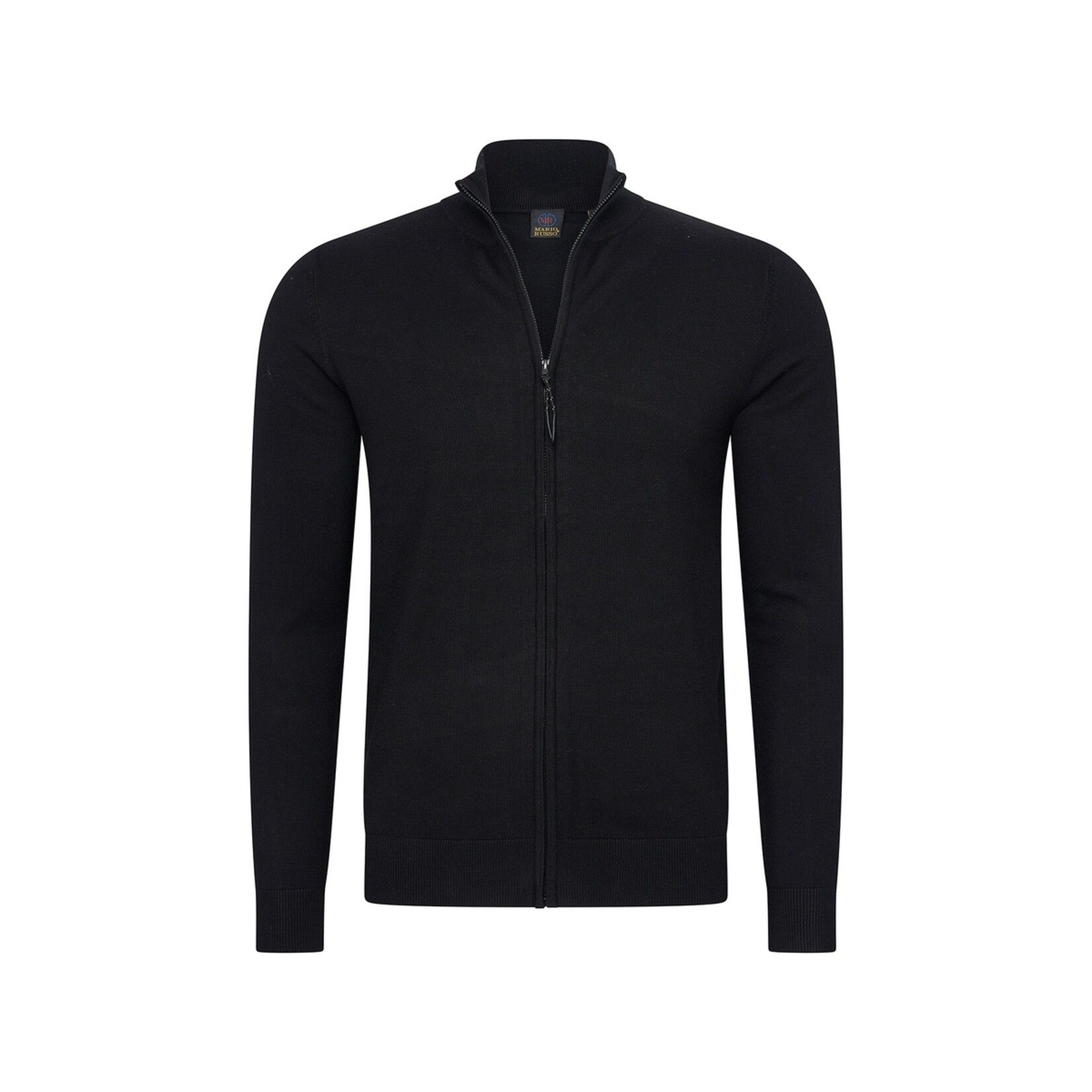 Mario Russo Mario Russo Full Zip Vest - Cardigan met Stretch