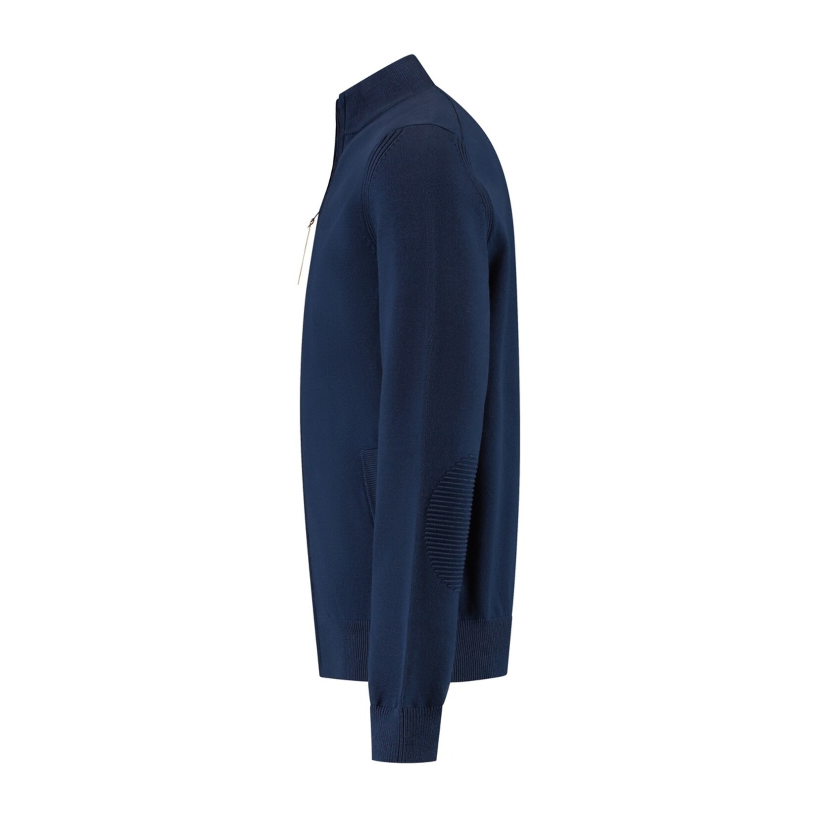 MGO Leisure Wear MGO Ethan Cardigan Vest voor Heren met Elleboogpatches