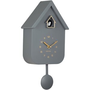 Karlsson Moderne Koekoeksklok van Karlsson - Cool Grey