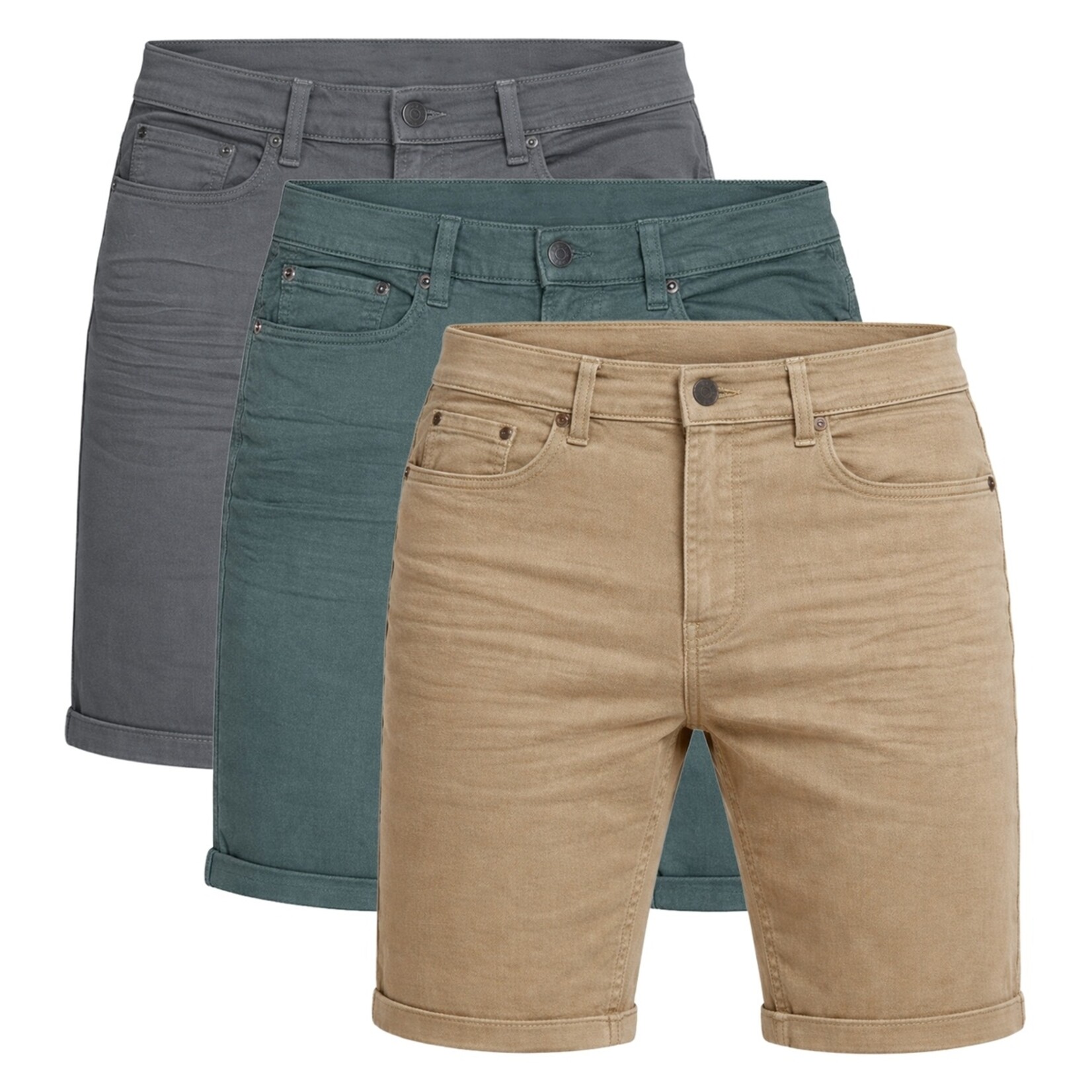 Mario Russo Mario Russo Vittorio Korte Broek voor Heren - Met 4 Zakken