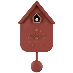 Karlsson Moderne Koekoeksklok van Karlsson - Burgundy Red