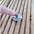 Edelstahl-Bodenanker für Poolabdeckung  - Holzbefestigung