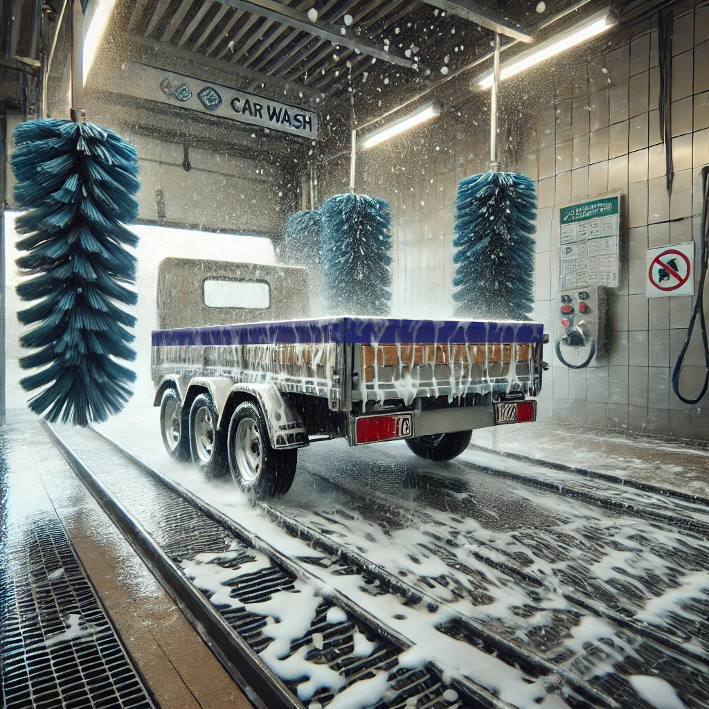 Wie reinige ich eine Anhängerplane?