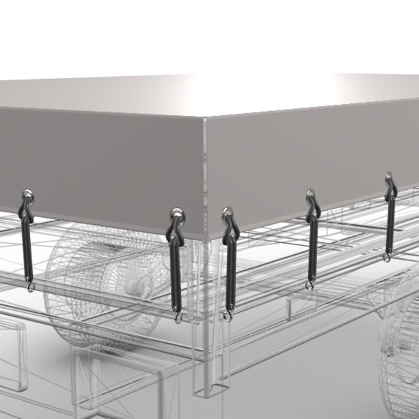 256 x 159.5 | Abdeckplane Grau