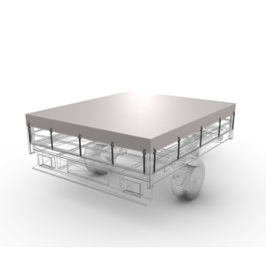 209 x 141 cm | Abdeckplane Grau