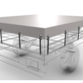 185 x 117 cm | Abdeckplane Grau