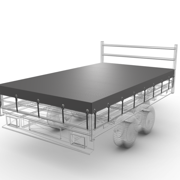 250 x 108 cm | Abdeckplane Anthrazit