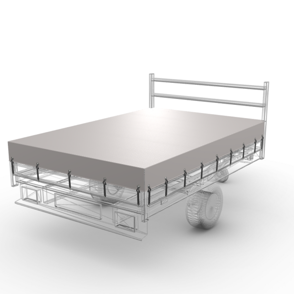 262 x 169 cm | Abdeckplane Grau