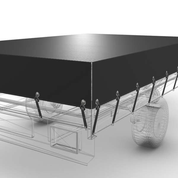 307x 203 cm | Abdeckplane Schwarz