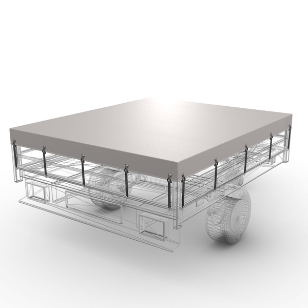 258 x 237 cm | Abdeckplane Grau