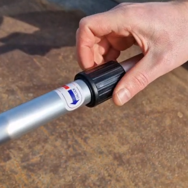 Ausziehbares Stützrohr aus Aluminium