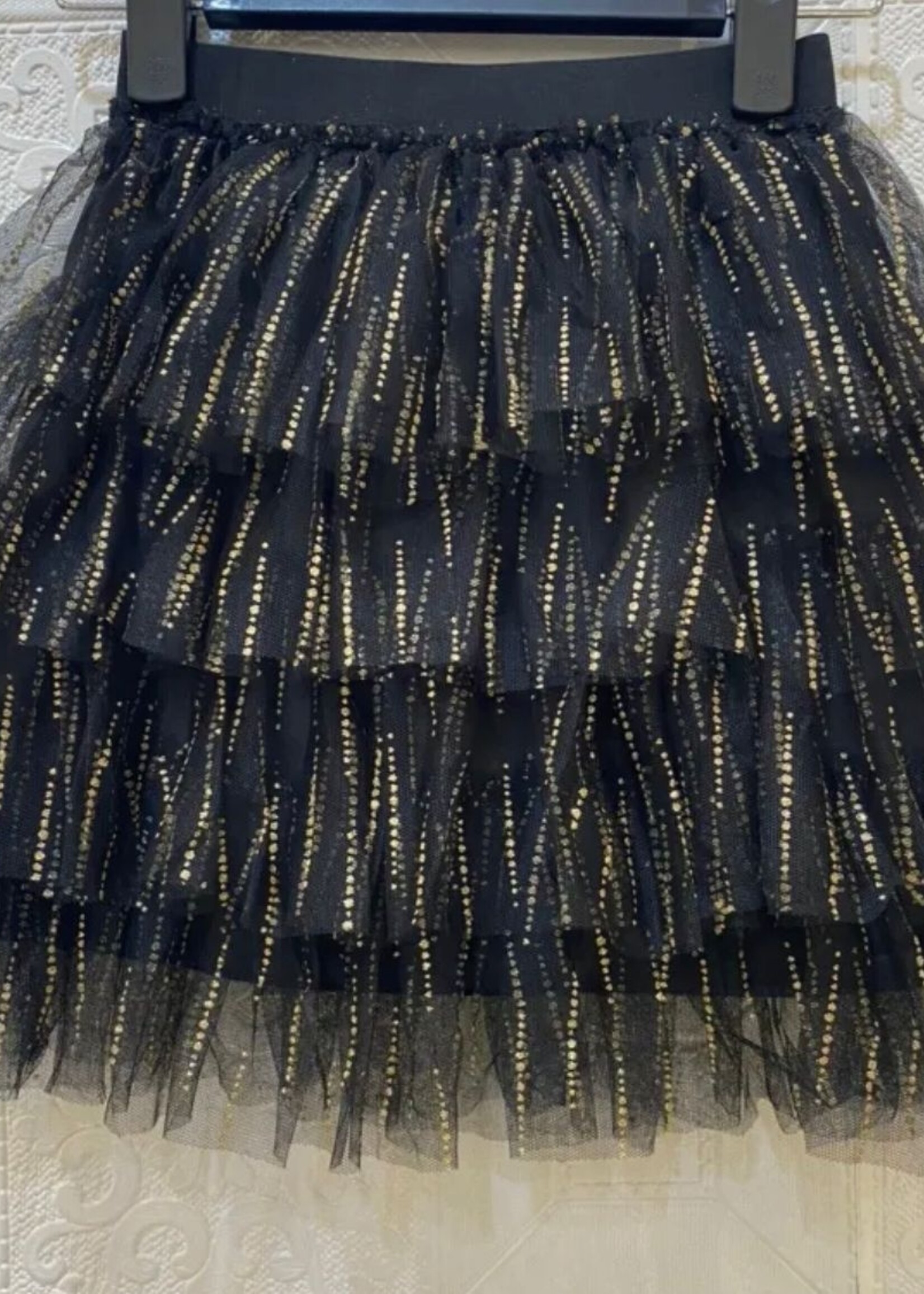 Glitter Rok Black/ Gold