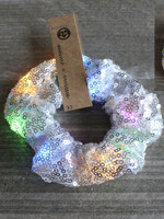Glitter Scrunchies Silver